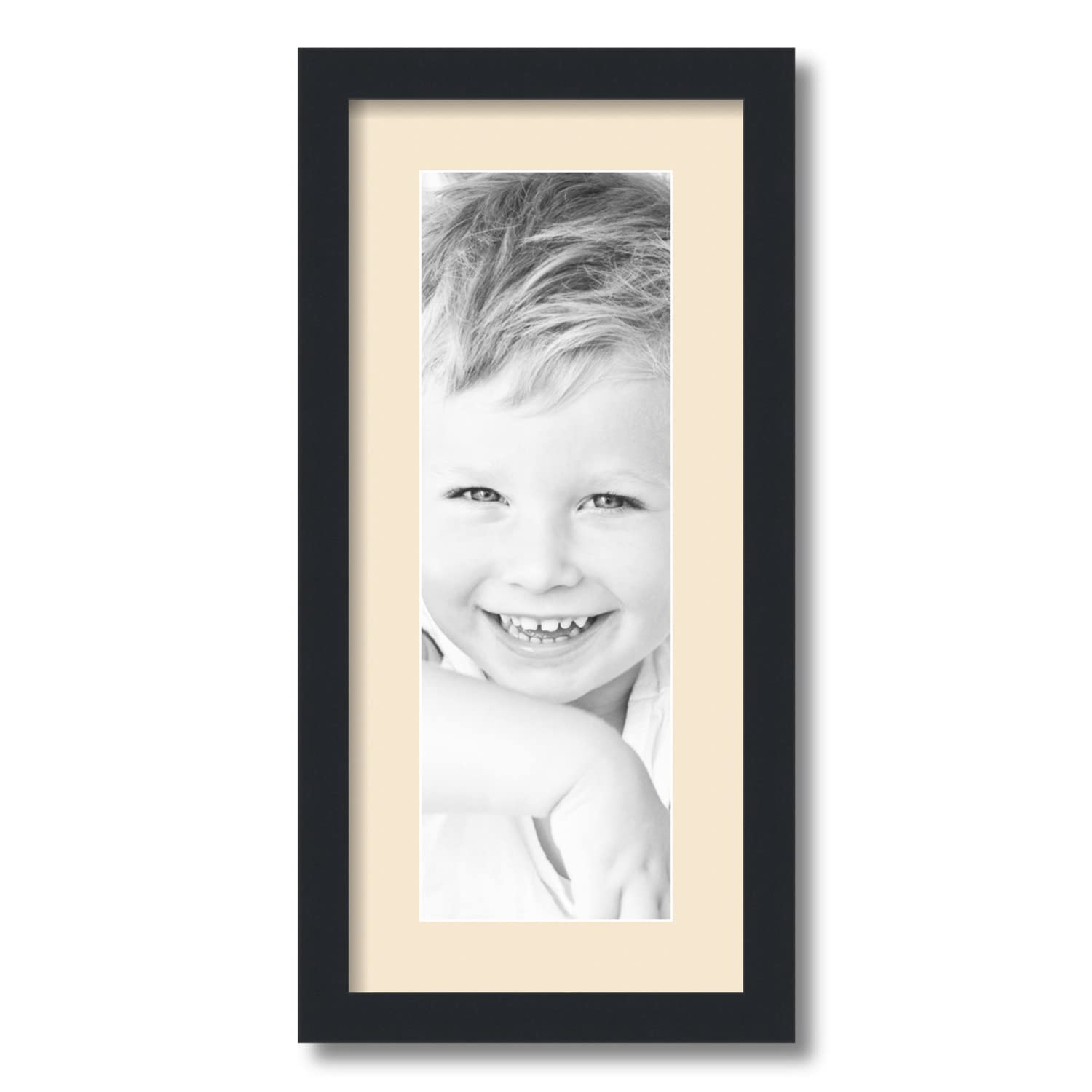 額縁 POST Amazon.com - ArtToFrames 6x18 inch Satin Black Picture Frame with